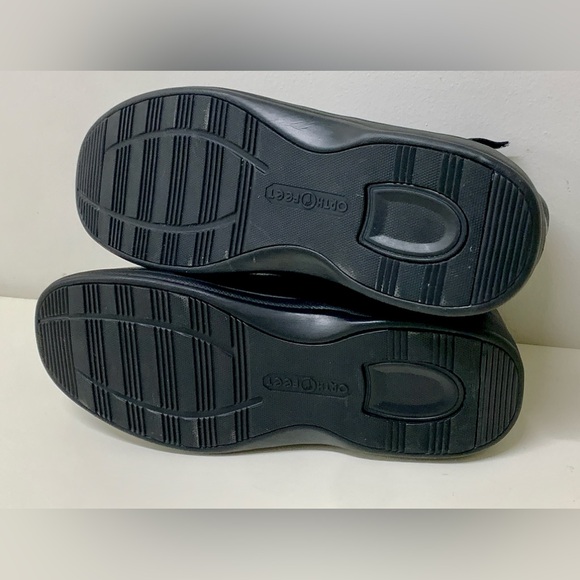 Men’s 14 EE Wide Orthofeet Glacier Gorge Pebbled Leather Hook & Loop Ankle Boots - Picture 8 of 16